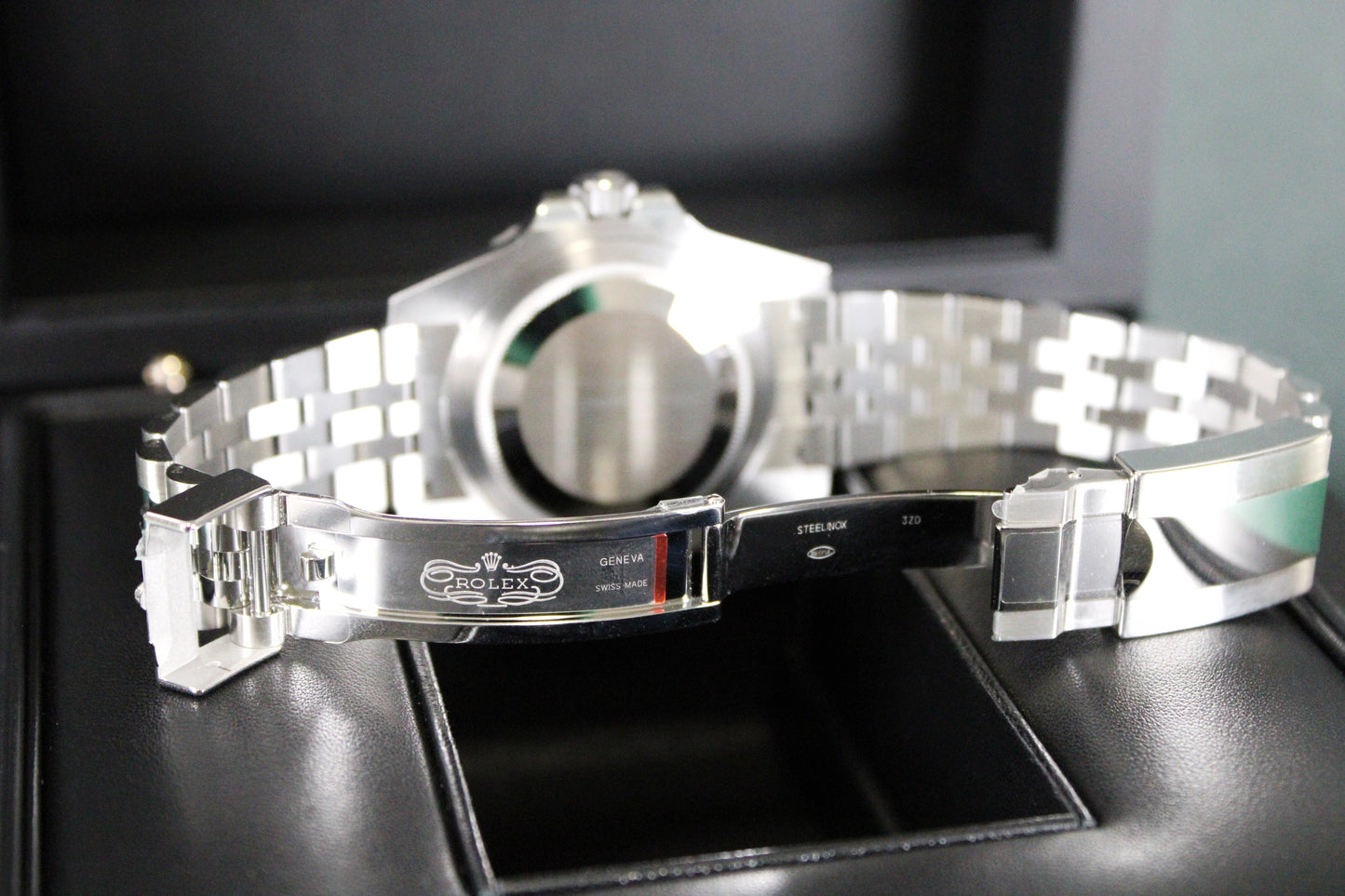 Rolex GMT-Master II Bruce Wayne 126710GRNR · Grey-Black Ceramic · Jubilee · 40mm · 2024 · Original AD Receipt · Full Set · Full Links
