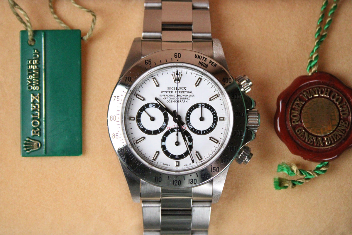Rolex Daytona 16520 Unpolished · Zenith Movement · White Dial · 40mm