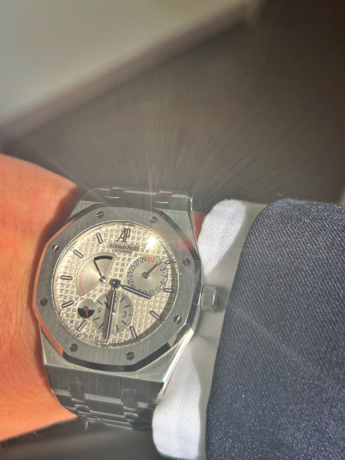 AP Royal Oak Dual Time 26120ST · Steel · White Dial (Discontinued)
