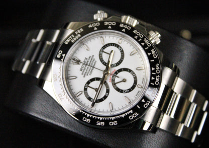 Rolex Cosmograph Daytona Panda 126500LN · White Dial · Brand New · 40mm 2026 · Unworn · Full Set · Full Links