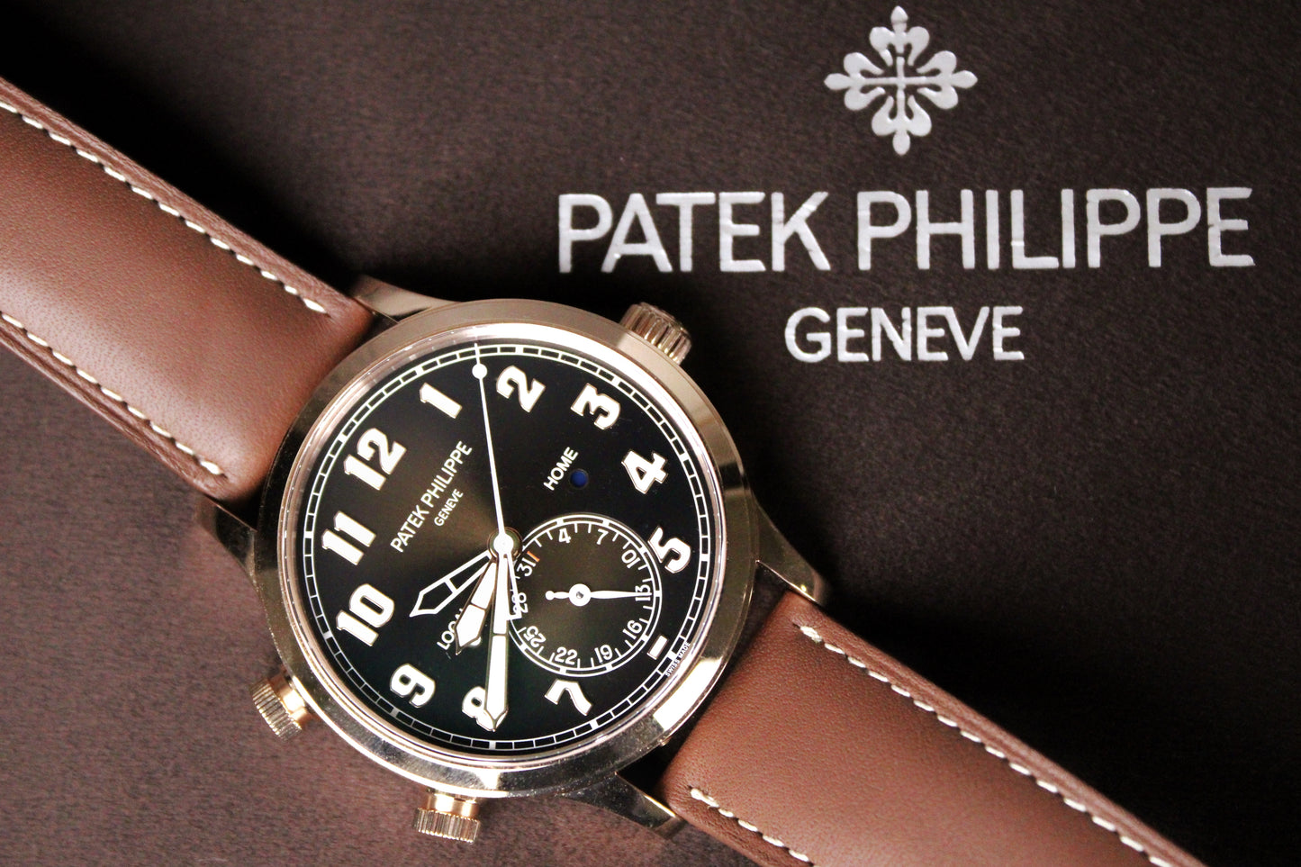 Patek Philippe Pilot Travel Time 5524R-001 · Brand New · Rose Gold · Brown Dial · Full Set 2023 · Original AD Receipt · Box and Papers