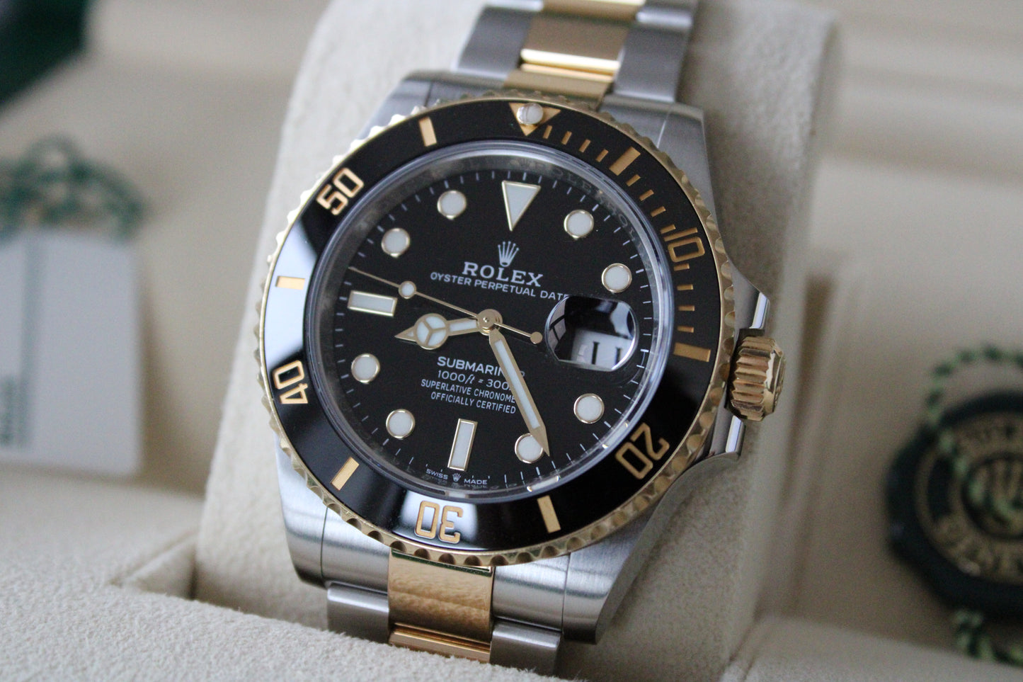Rolex Submariner Date 126613LN · Yellow Rolesor · Black Dial · 41mm
