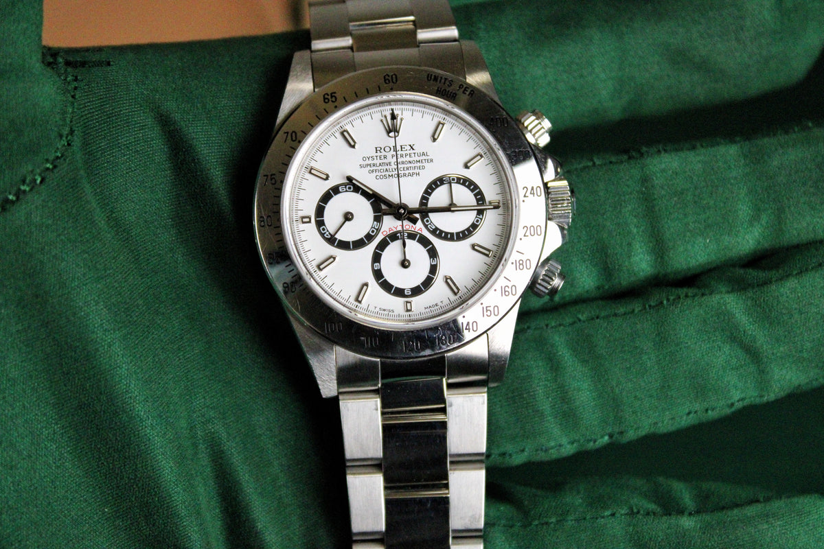 Rolex Daytona 16520 Unpolished · Zenith Movement · White Dial · 40mm