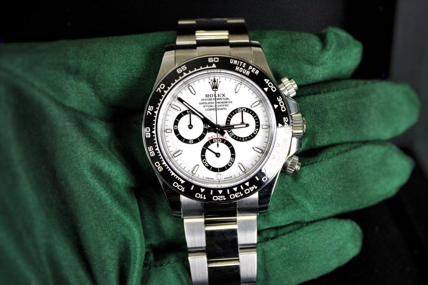 Rolex Cosmograph Daytona Panda 126500LN · White Dial · Brand New · 40mm 2026 · Unworn · Full Set · Full Links