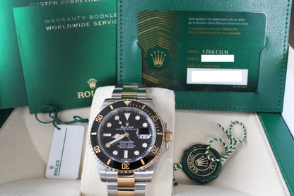 Rolex Submariner Date 126613LN · Yellow Rolesor · Black Dial · 41mm