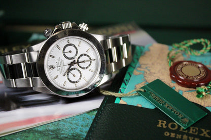 Rolex Daytona 16520 Unpolished · Zenith Movement · White Dial · 40mm