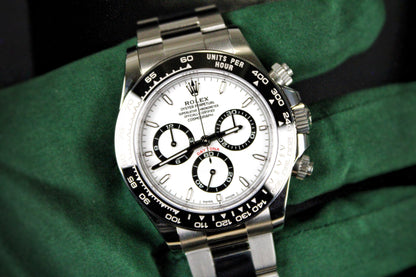 Rolex Cosmograph Daytona Panda 126500LN · White Dial · Brand New · 40mm 2026 · Unworn · Full Set · Full Links