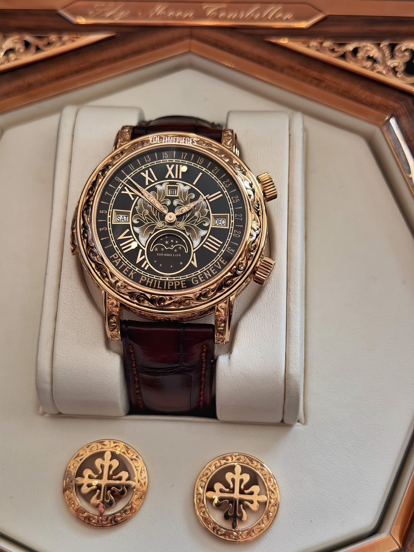Patek Philippe Sky Moon Tourbillon 6002R-001 · Rose Gold · Grand Feu Enamel · 44mm · 2024 · Brand New · Full Set