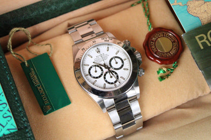 Rolex Daytona 16520 Unpolished · Zenith Movement · White Dial · 40mm
