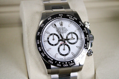 Rolex Cosmograph Daytona Panda 126500LN · White Dial · Brand New · 40mm 2026 · Unworn · Full Set · Full Links