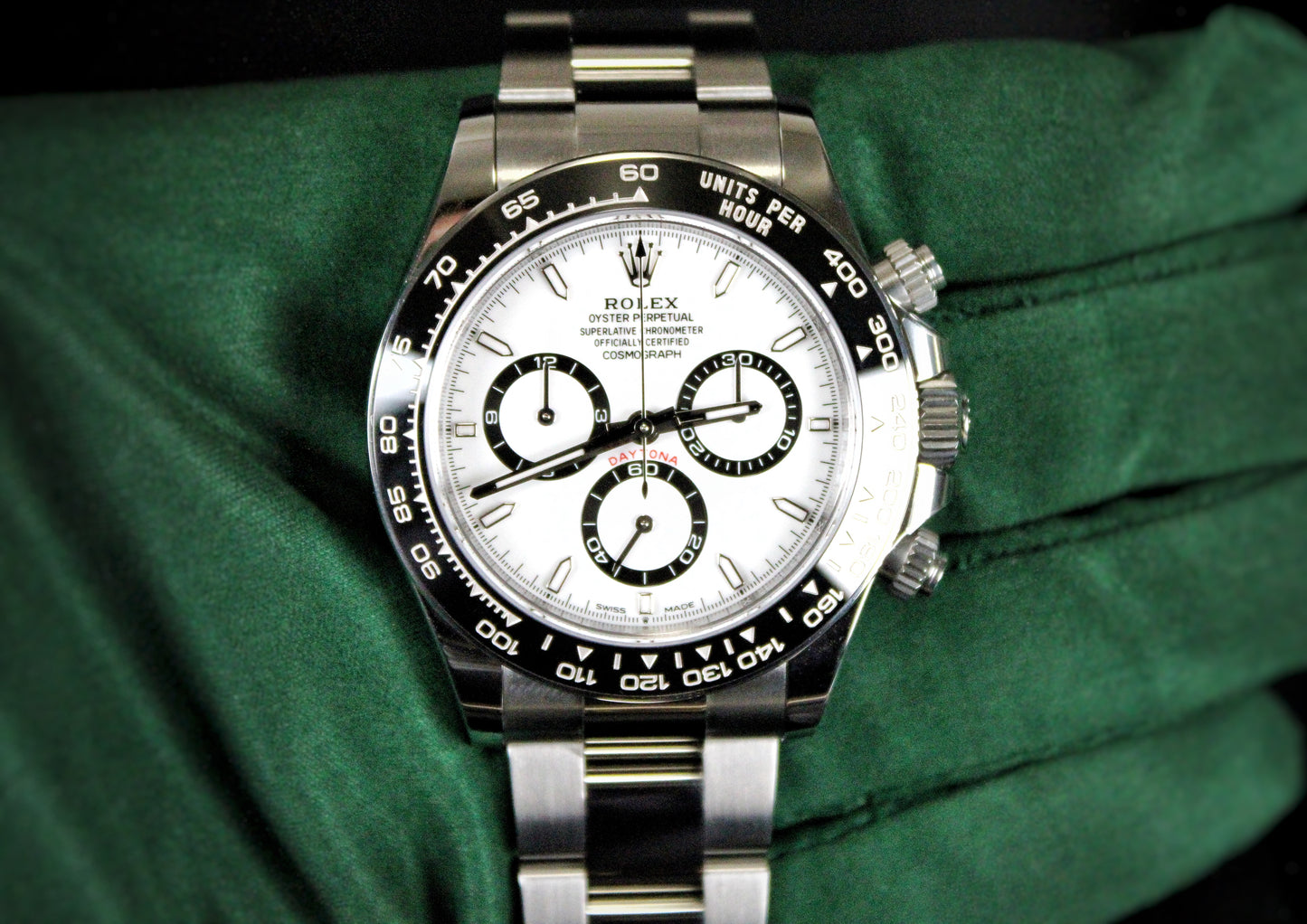 Rolex Cosmograph Daytona Panda 126500LN · White Dial · Brand New · 40mm 2026 · Unworn · Full Set · Full Links