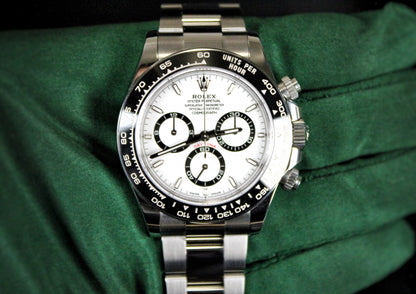 Rolex Cosmograph Daytona Panda 126500LN · White Dial · Brand New · 40mm 2026 · Unworn · Full Set · Full Links