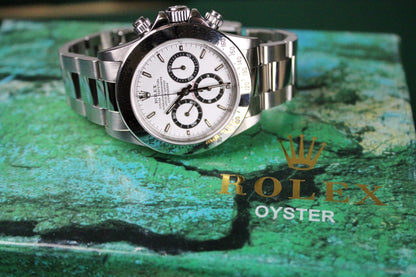 Rolex Daytona 16520 Unpolished · Zenith Movement · White Dial · 40mm