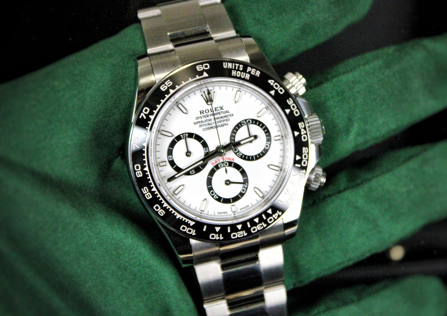 Rolex Cosmograph Daytona Panda 126500LN · White Dial · Brand New · 40mm 2026 · Unworn · Full Set · Full Links