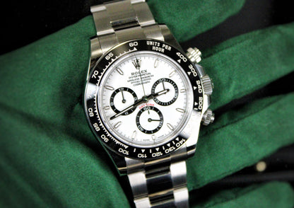 Rolex Cosmograph Daytona Panda 126500LN · White Dial · Brand New · 40mm 2026 · Unworn · Full Set · Full Links