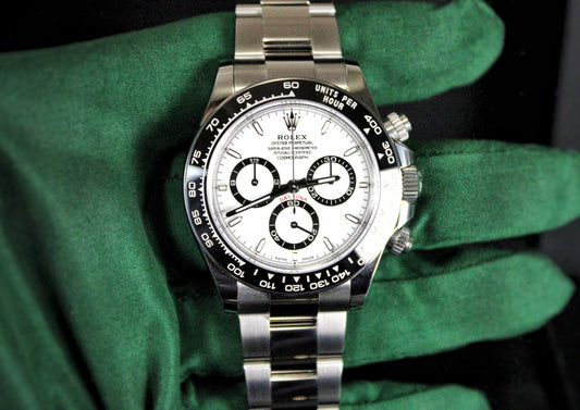 Rolex Cosmograph Daytona Panda 126500LN · White Dial · Brand New · 40mm 2026 · Unworn · Full Set · Full Links