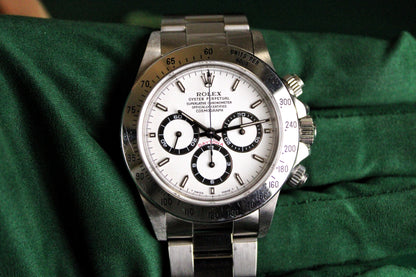 Rolex Daytona 16520 Unpolished · Zenith Movement · White Dial · 40mm