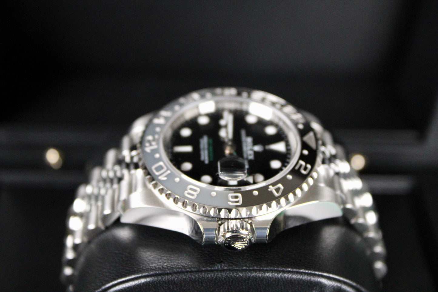 Rolex GMT-Master II Bruce Wayne 126710GRNR · Grey-Black Ceramic · Jubilee · 40mm · 2024 · Original AD Receipt · Full Set · Full Links