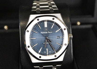 Audemars Piguet Royal Oak 15400ST · Blue Dial · Stainless Steel · 41mm · 2017 · Excellent Condition · Box + Booklet · No Papers