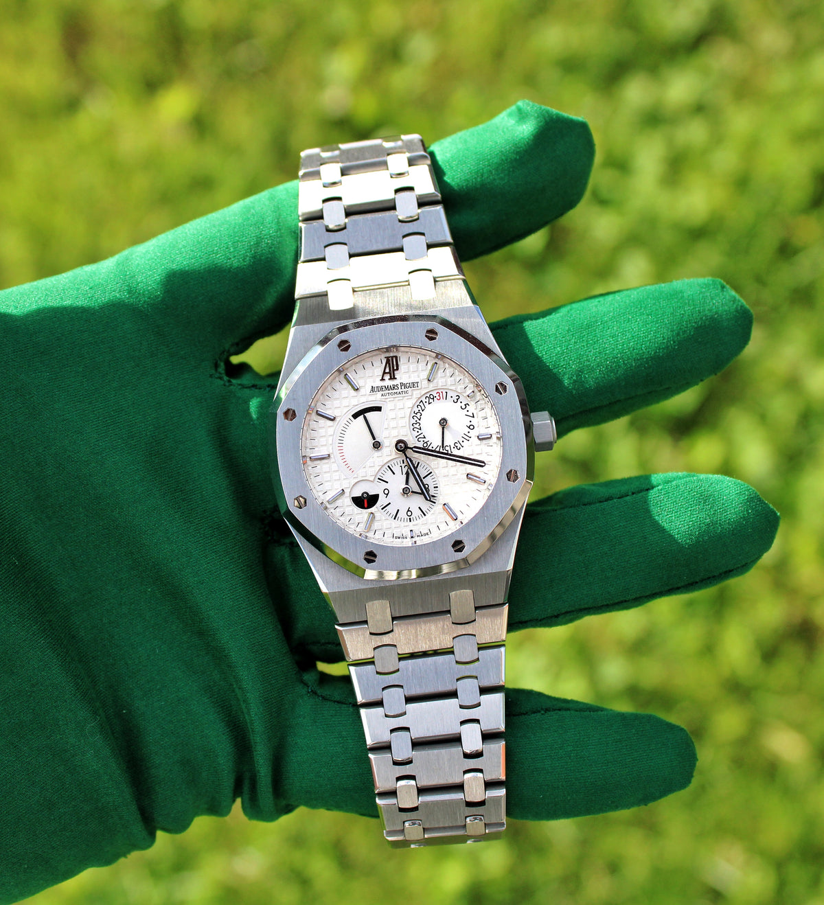 AP Royal Oak Dual Time 26120ST · Steel · White Dial (Discontinued)