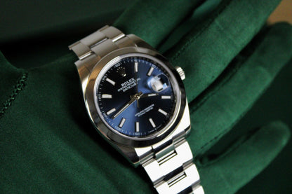 Rolex Datejust 41 126300 · Blue Dial · Smooth Bezel · Oyster · 41mm