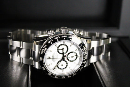 Rolex Cosmograph Daytona Panda 126500LN · White Dial · Brand New · 40mm 2026 · Unworn · Full Set · Full Links