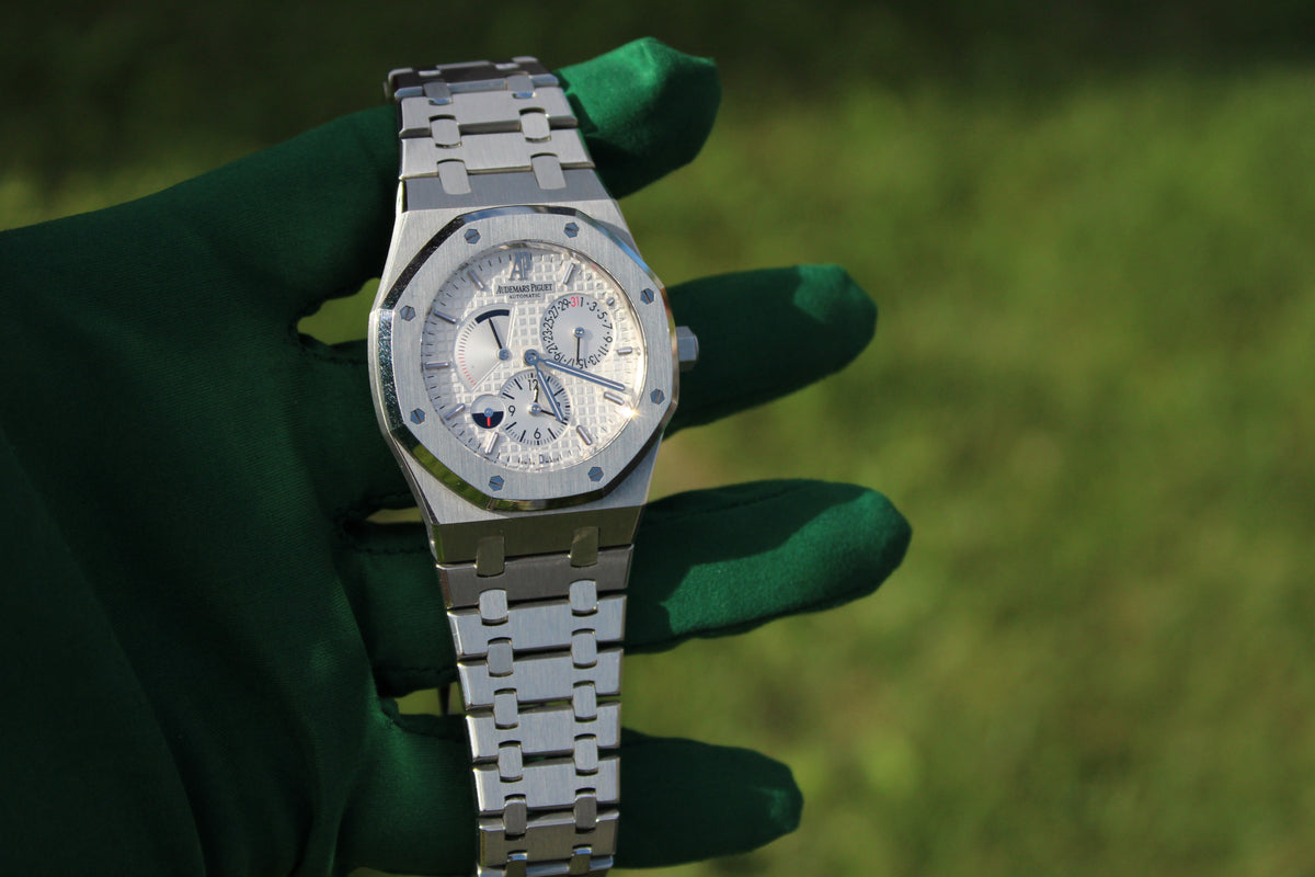 AP Royal Oak Dual Time 26120ST · Steel · White Dial (Discontinued)