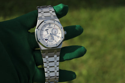 AP Royal Oak Dual Time 26120ST · Steel · White Dial (Discontinued)