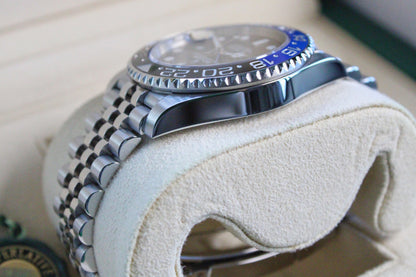 Rolex GMT-Master II 126710BLNR Batgirl/Batman on Jubilee 2021 Mint Condition Complete Set